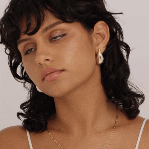 chunky-vintage-gold-silver-teardrop-earrings-1